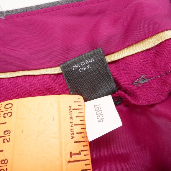 Express Design Studio Womens size 6 Editor Gray Wool Blend Dress Pants Pinstripe - Picture 11 of 12